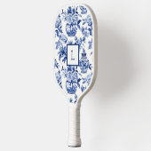 Blue Chinoiserie Monogram  ピックルボールラケット (左)