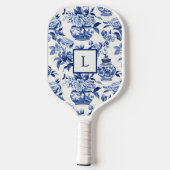 Blue Chinoiserie Monogram  ピックルボールラケット (裏面)