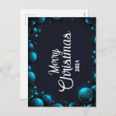 Blue Christmas - Cartes Pour Fêtes Annuelles シーズンポストカード (正面/裏面)