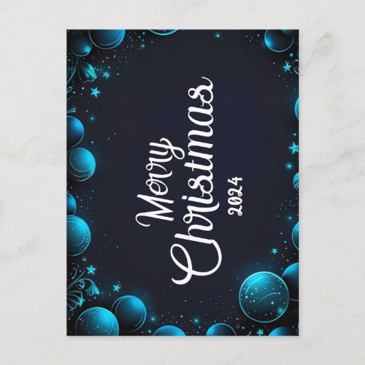 Blue Christmas - Cartes Pour Fêtes Annuelles シーズンポストカード (正面)