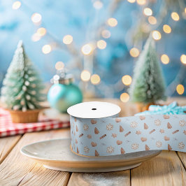 Blue Christmas Cookieスワップ交換 サテンリボン