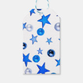 Blue Christmas Decorationオーナメント写真（tex付き） ギフトタグ (正面)