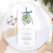 Blue Christmas Dinner Menu メニュー