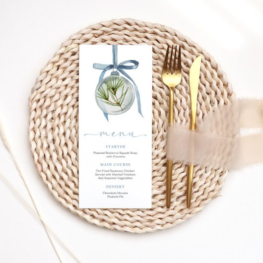 Blue Christmas Dinner Menu メニュー