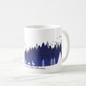 Blue Christmas Mug コーヒーマグカップ (正面右)