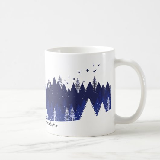 Blue Christmas Mug コーヒーマグカップ (右)