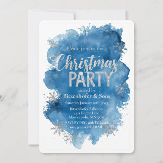 Blue Christmas Party 招待状