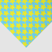 Blue Christmas Tissue Paper with Yellow Stars 薄葉紙 (詳細)