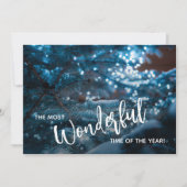 Blue Christmas Treeビジネスロゴ シーズンカード (正面)