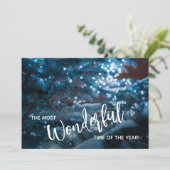 Blue Christmas Treeビジネスロゴ シーズンカード (スタンド正面)