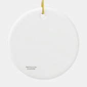 Blue Christmas Tree with Decorations セラミックオーナメント (裏面)