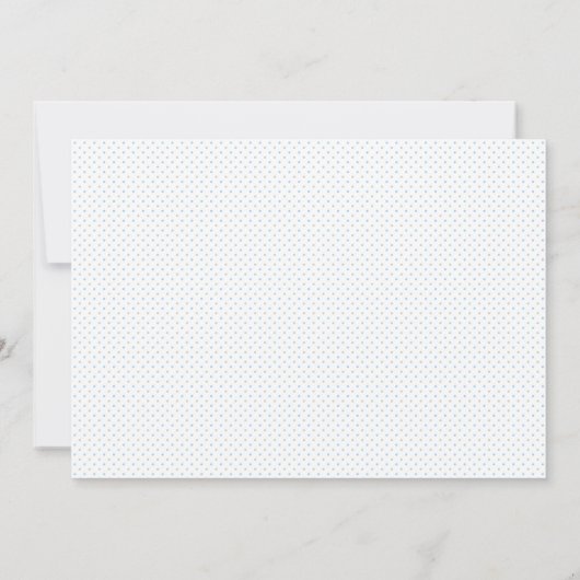 Blue Christmas Trees 2 Boy Baby Shower 招待状 (裏面)