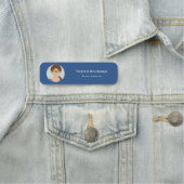 Blue Circle写真従業員名タグ 名札 (インサイチュ)