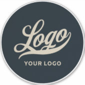 Blue Circle Companyノートパソコンのビジネスロゴ シール (正面)