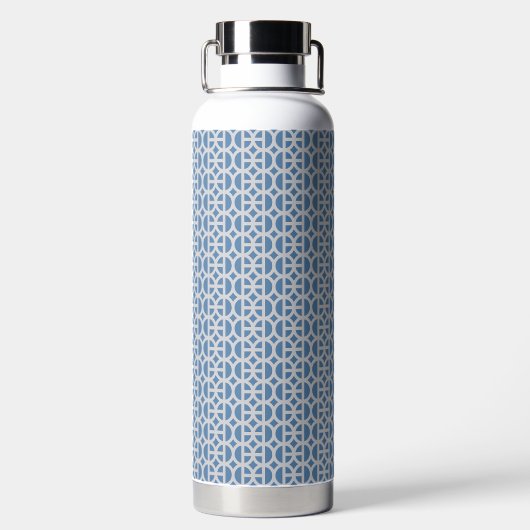 Blue Circle Pattern Water Bottle ウォーターボトル (背面)