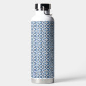 Blue Circle Pattern Water Bottle ウォーターボトル (左面)