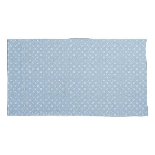 Blue Circles Pattern Pillowcase 枕カバー (裏面)