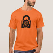 Blue Circular Cybersecurity Cipher Icon Tシャツ (正面)