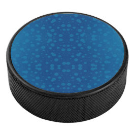 Blue circular product with a polka dot pattern  アイスホッケーパック