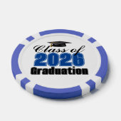 Blue Class of 2026 Graduation Party ポーカーチップ (シングル)