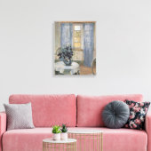 Blue Clematis in the Artist's Studio, Anna Ancher キャンバスプリント (インサイチュ (リビング))