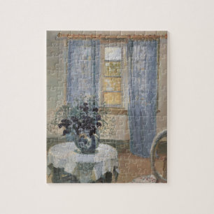 Blue Clematis in the Artist's Studio, Anna Ancher ジグソーパズル