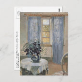 Blue Clematis in the Artist's Studio, Anna Ancher ポストカード (正面/裏面)