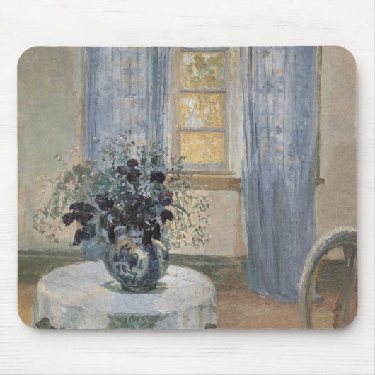 Blue Clematis in the Artist's Studio, Anna Ancher マウスパッド (正面)
