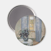 Blue Clematis in the Artist's Studio, Anna Ancher マグネット (正面/裏面)