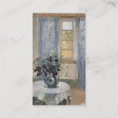 Blue Clematis in the Artist's Studio, Anna Ancher 名刺 (裏面)