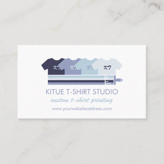 Blue Clothing Storeプリントオンデマンドシャツ 名刺 (正面)