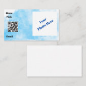 Blue Cloud Standard、3.5インチx 2.0インチビジネスカード 名刺 (正面/裏面)