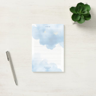 Blue Clouds Notepad To Do List ポストイット