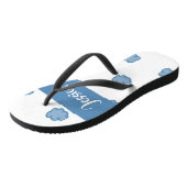 Blue clouds on white ビーチサンダル (アングル)