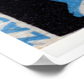 Blue Clown Red Rose - Matchbox Print - Czech Wall ポスター (角)