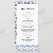 Blue Coastal Wedding メニュー (正面/裏面)