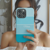 Blue Colorblock Personalized Case-Mate iPhoneケース