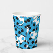 Blue Colored Soccer Balls 紙コップ (右)