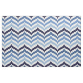 Blue Colors Chevron Pattern ファブリック (ファットクウォーター)