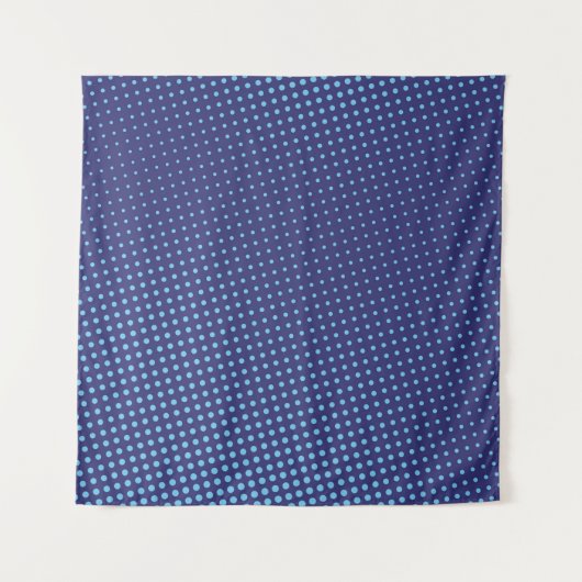 Blue comic pop-art halftone background vintageabst タペストリー (正面)