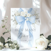 Blue Coquette Bow How many Bows Game ポスター