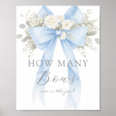 Blue Coquette Bow How many Bows Game ポスター (正面)