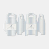 Blue Coquette Bow Rocking Horse Baby Shower フェイバーボックス (折り畳みなし)