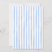 Blue coquette bows and brunch baby shower 招待状 (裏面)