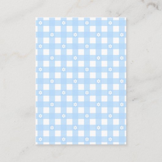 Blue Coquette Pie Book Request エンクロージャーカード (裏面)