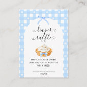 Blue Coquette Pumpkin Pie Diaper Raffle エンクロージャーカード (正面)