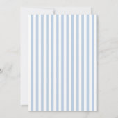 Blue Coquette Seashells Baby Shower Thank You Card サンキューカード (裏面)