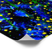 blue cornflowers 0746 ポスター (角)