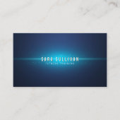 Blue Cosmic Glowフィットネストレーナー名刺 名刺 (正面)
