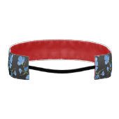 Blue Cosmos Flowers アスレチックヘッドバンド (裏面)